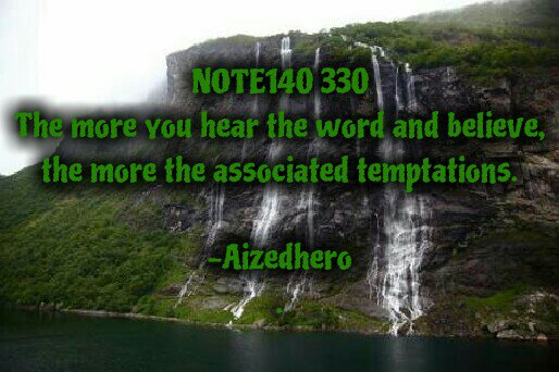 NOTE140 330: THE WORD OF GOD – THE CAUSE OF MY TRIALS